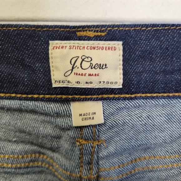 J. Crew Men's Size 32 x 32 Jeans Style 484 Tapered Dark Wash - Picture 5 of 9